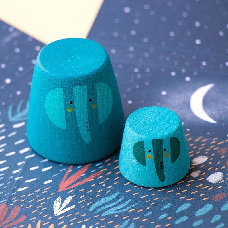 mini wooden world, symbolic play